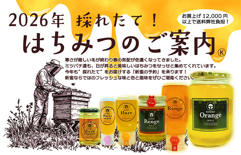2026年 採れたて！はちみつのご案内【6/5日ご予約〆切】